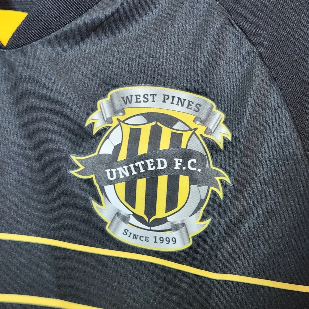 Capelli Sport Youth Jersey M(10-12) Black/Yellow West Pines United FC #7 Florida